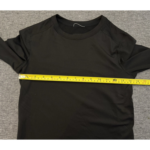 Patagonia Capilene Base Layer Long Sleeve Crew Neck Shirt Black Girl Size L/12 - Picture 4 of 5